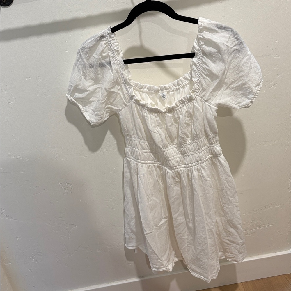 BP White Puff Sleeve dress - Picture 2 of 5
